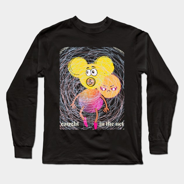 Caught in The Net Long Sleeve T-Shirt by HMTC